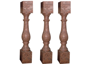 Wellest Red Granite Baluster,Balustrade&Railings,China Granite,G563 G-Lin Red Granite,Model No.Gb008