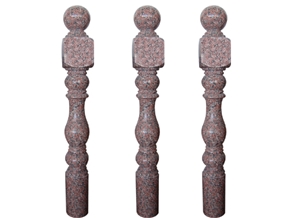 Wellest Red Granite Baluster,Balustrade&Railings,China Granite,G652 Maple Red,Model No.Gb014