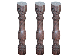 Wellest Red Granite Baluster,Balustrade&Railings,China Granite,G652 Maple Red,Model No.Gb025