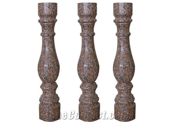 Wellest Red Granite Baluster,Balustrade&Railings,China Lotus Red Granite ,Model No.Gb001