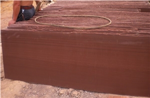 Wellest Rosso Wood Sandstone Flooring Tile, China Sandstone, Red Wood Wave,Natural Stone