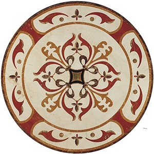 Wellest Round Water Jet Marble Medallion,Honeycomb,Stone Pattern Model No.Wm014