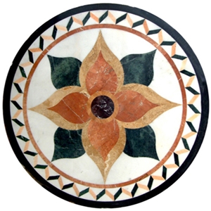 Wellest Round Water Jet Marble Medallion,Honeycomb,Stone Pattern Model No.Wm017