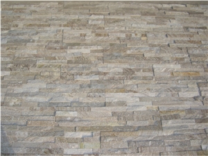Wellest Sl-014fz Yellow Wood Slate Flat Cultrue Stone, Ledge Stone Wall Cladding Tile ,Veneer Panel, Z Shape, Interlocked, China Yellow Slate Stacked Stone