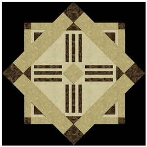 Wellest Square Water Jet Marble Medallion,Honeycomb,Stone Pattern Model No.Wm022