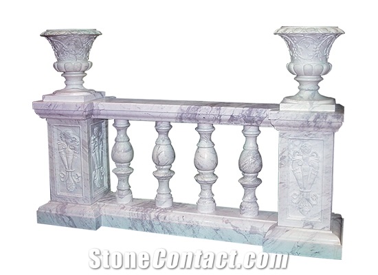 Wellest Statuario White Marble Baluster,Balustrade&Railings,Model No. Mb037