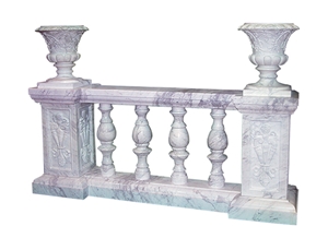 Wellest Statuario White Marble Baluster,Balustrade&Railings,Model No. Mb037