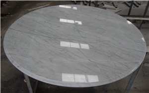 Wellest Statuario White Marble Table Top, Restaurant Top,Round Top, Round Table,Natrual Stone