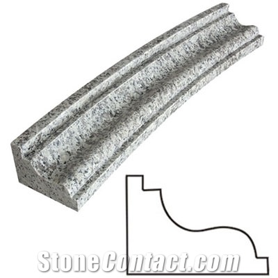 Wellest Tonan Pearl Grey White Granite Door Frame,Window Frame,Molding & Border