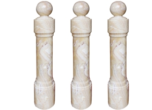 Wellest White Beige Jade Baluster,Balustrade&Railings,China Jade Baluster,Model No.Jb004