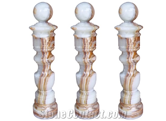 Wellest Wood Veins Jade Baluster,Onyx Balustrade&Railings,China Jade Baluster,Model No.Jb008