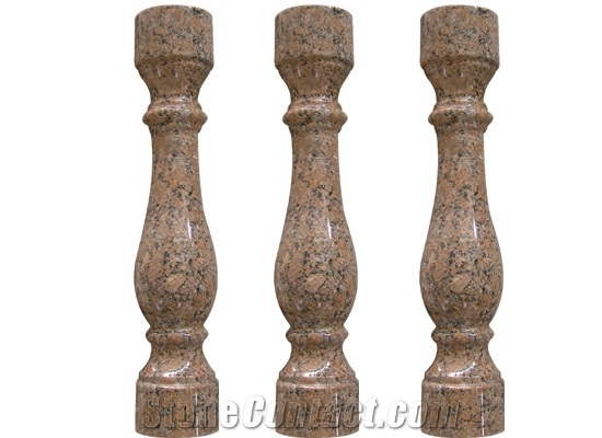 Wellest Yellow Granite Baluster,Balustrade&Railings,Giallo Fiorito,Model No.Gb004
