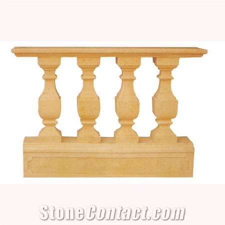 Wellest Yellow Sandstone Baluster,Balustrade&Railings,China Sandstone Model No.Sb002