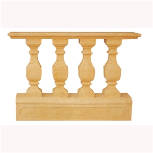 Wellest Yellow Sandstone Baluster,Balustrade&Railings,China Sandstone Model No.Sb002