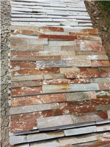 Wellest Yellowood Slate Rough Culture Stone, Ledge Stone,Stacked Stone, Wall Cladding Tile ,Veneer Panel, Square, China Natural Beige Slate Sl-014r