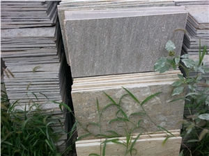 Wellest Yeloow Wood Slate Natural Finish Floor Tile,China Beige Colour Slate,St-014n