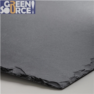 Durable Hard Low Calcium Low Iron Natural Black Roofing Slate
