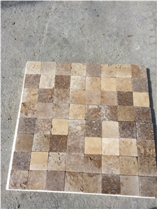 Noce Travertine Classic Mix Paving Tiles