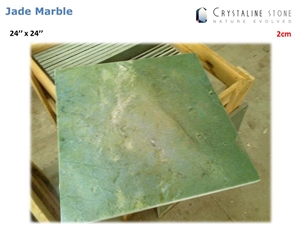 Jade Green Marble 24"X24" Tile Crystaline Stone