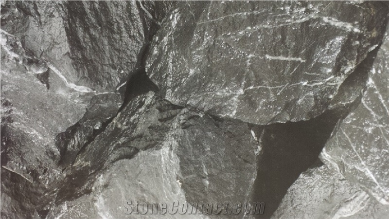 Black Stone Decorative Boulders