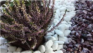 Santorini White Premium Marble Pebbles