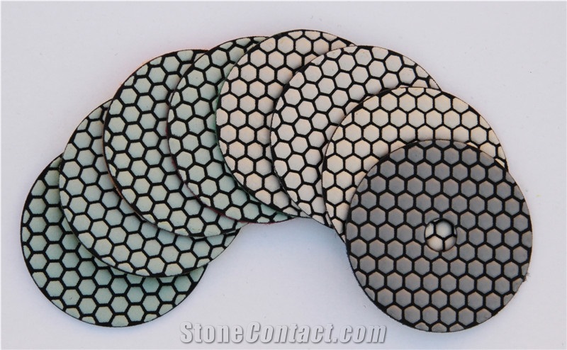 100mm/4" Diamond Tool Of Polishing Pad for Marble Dry Use 400 Grit