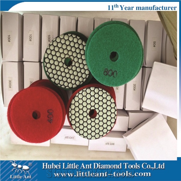4" Diamond Dry Polishing Pad for Marble by Manufacturer Quick Delivery