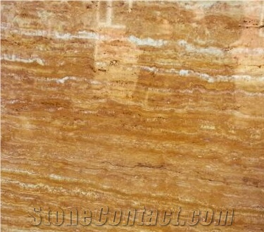 Travertine Golden Antea, Antea Golden Yellow Travertine Block