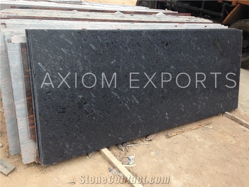 Indian Flash Blue Granite Slabs & Tiles, Black Granite Flooring Tiles, Walling Tiles