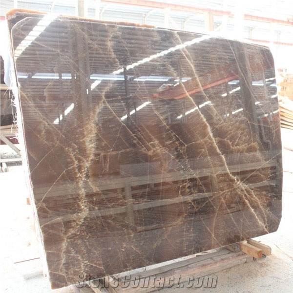China Golden Brown Onyx Slabs & Tiles