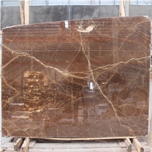 China Golden Brown Onyx Slabs & Tiles