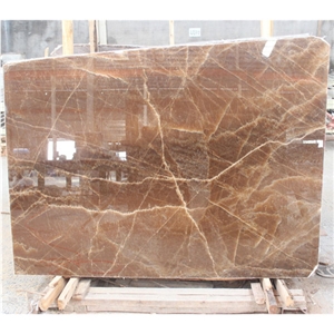 China Golden Brown Onyx Slabs & Tiles