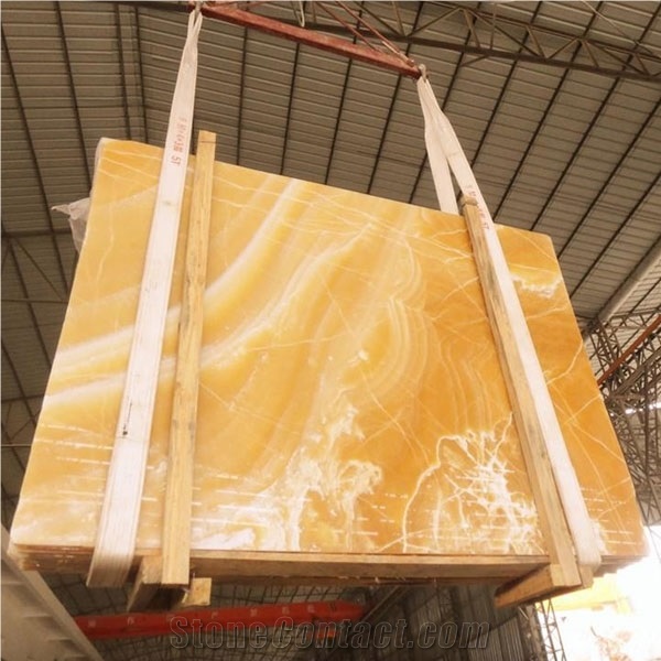 Yellow Honey Onyx Slabs, China Yellow Onyx