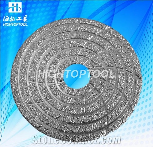 Diamond Brazed Polishing Pad with Velcro Backer for Granite Marble Stone Polishing