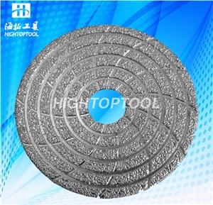 Diamond Brazed Polishing Pad with Velcro Backer for Granite Marble Stone Polishing