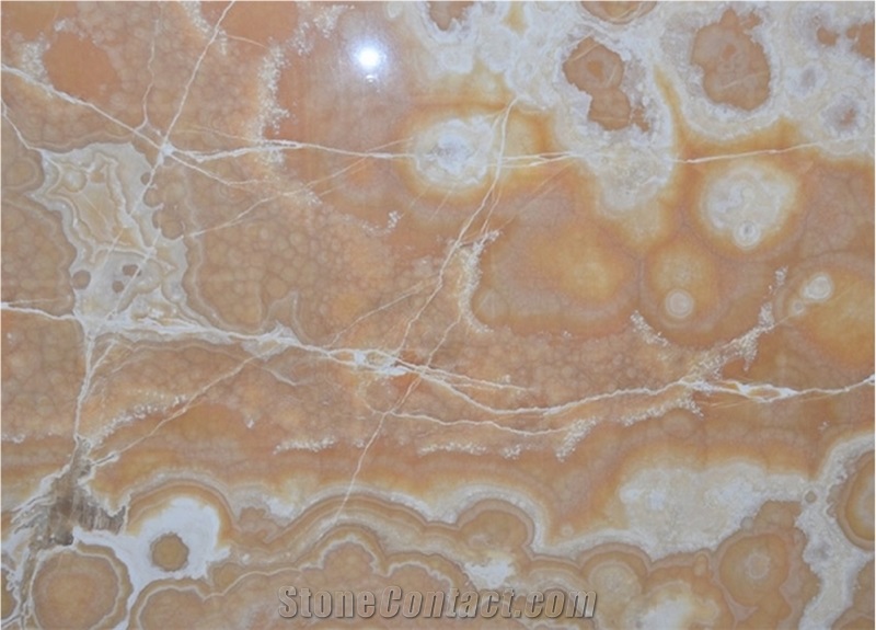 Orange Onyx Block, Iran Yellow Onyx