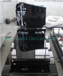 Big Size Totally Polished Shanxi Black Tombstone and Monument