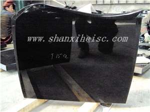Black Granite Tombstone Shanxi Black Monument G1401