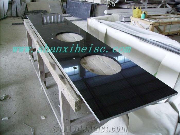 Cheap Shanxi Black China Black Nero Absoluto Granite Countertop for Wholesale Prices