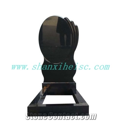 China Black Granite Book Shaped Monuments