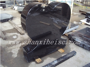 Good Quality Shanxi Black Granite Tombstone G1405