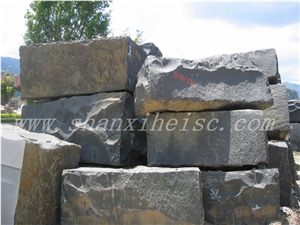 High Quality Of China Shanxi Black Granite Blocks