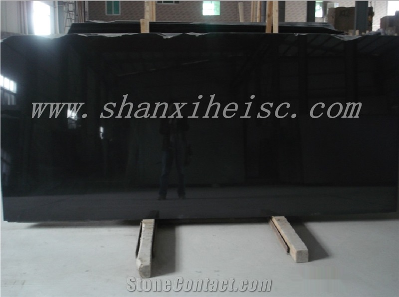 Hot Sale Chinese Absolute Black Granite(Shanxi Black Granite)Kitchen Countertops, China Black Granite