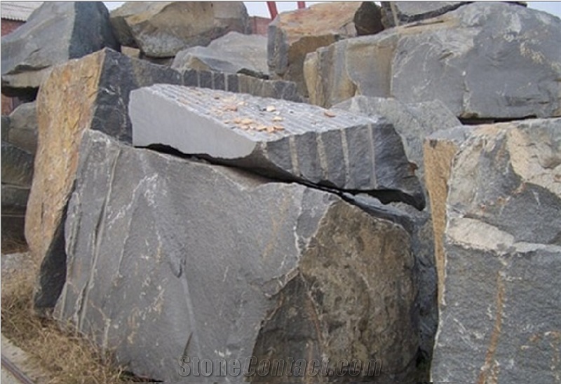 Popular Natural Black Granite Block Of Shanxi Black in China