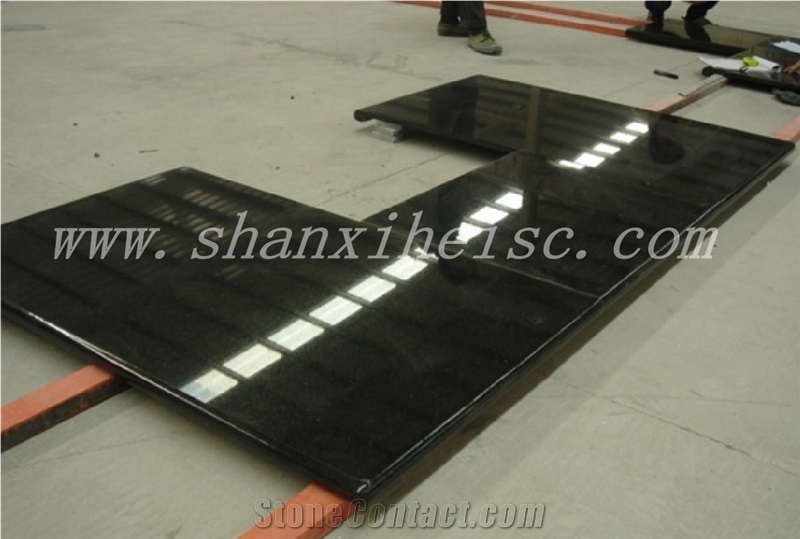 Shanxi Black Granite High Quality Color Granite Slab Stone Tile Design, China Black Granite