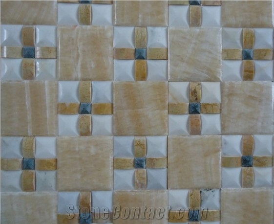 Onyx Masaic,Three Colours Intarsia 002