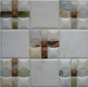 Onyx Masaic,Three Colours Intarsia 005