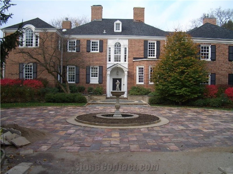 Tobacco Orange Cantera Paving Stone