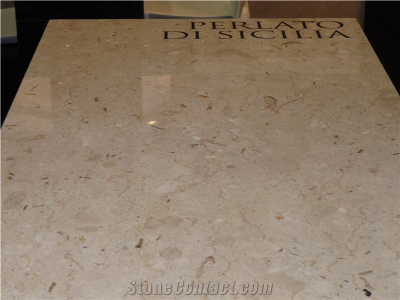 Perlato Sicilia Marble Blocks, Italy