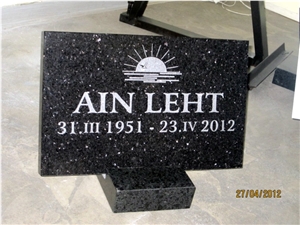 Spektrolith Granite Slant Grave Marker